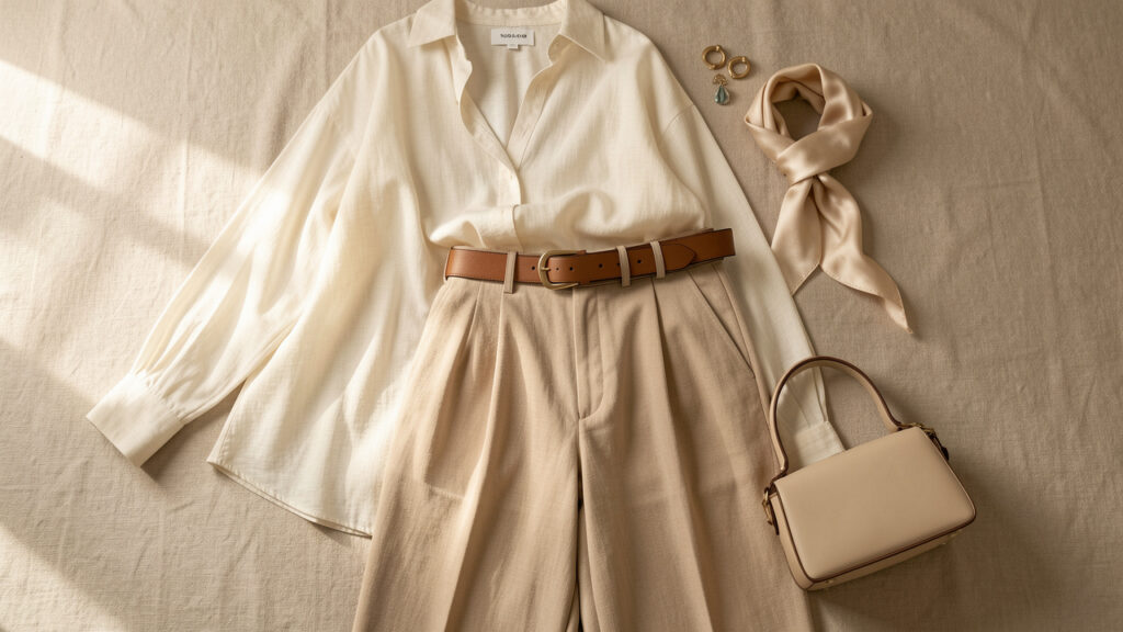 Accessoires vestimentaires : structurer une tenue ample avec style